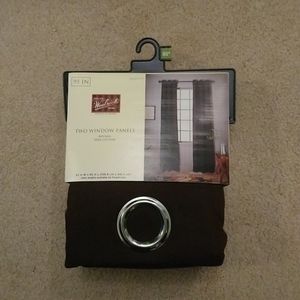 Woolrich Chocolate Brown Window Panels